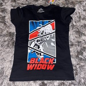NWT Marvel Avengers Black Widow Graphic Short Sleeve T shirt